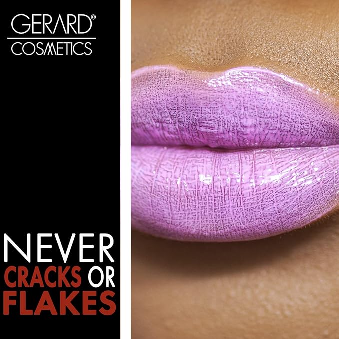 Gerard Cosmetics Color Your Smile Lip Gloss Fiji | Super Pigmented Bright Pink Lip Gloss with LED Light and Mirror | Shiny Finish | Hydrating Liquid Lip Color | Cruelty Free and Made in USA