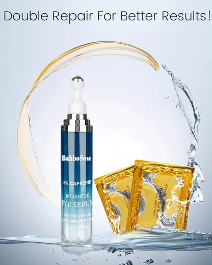 Caffeine eye cream and 24k