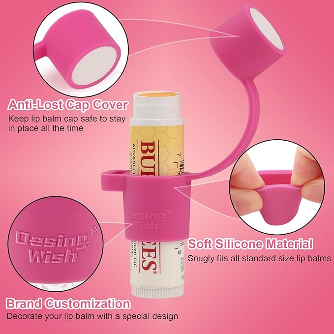 Desing Wish Silicone Lip Balm Holder Lanyard