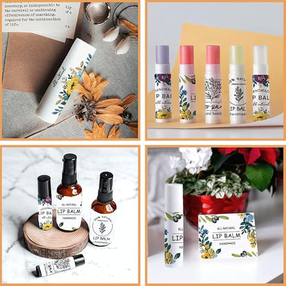 OLYCRAFT 100Pcs 4 Styles Lipstick Tag Wrapping