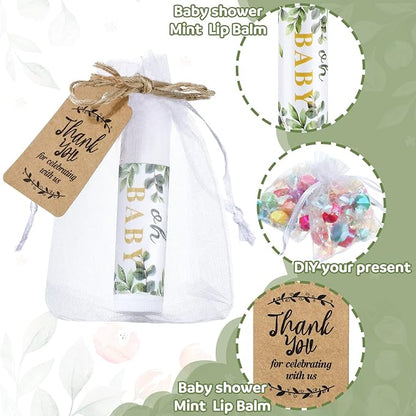 Demissle 50 Pcs Baby Shower Lip (Leaves)