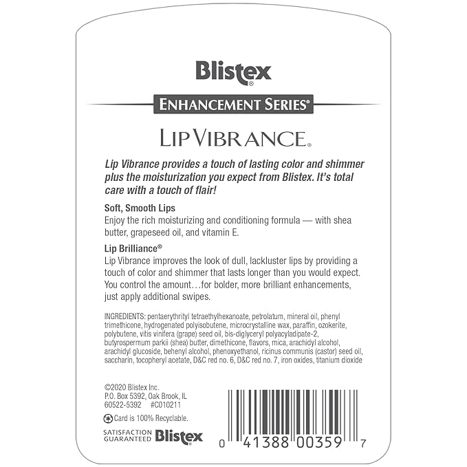 Blistex Lip Vibrance, Lip Protectant 0.13