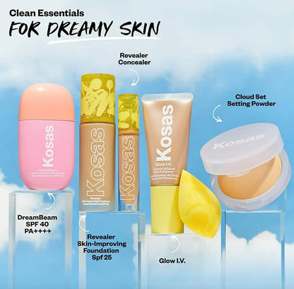 Kosas Cloud Set Face Setting Powder | Smoothing Medium Tan)