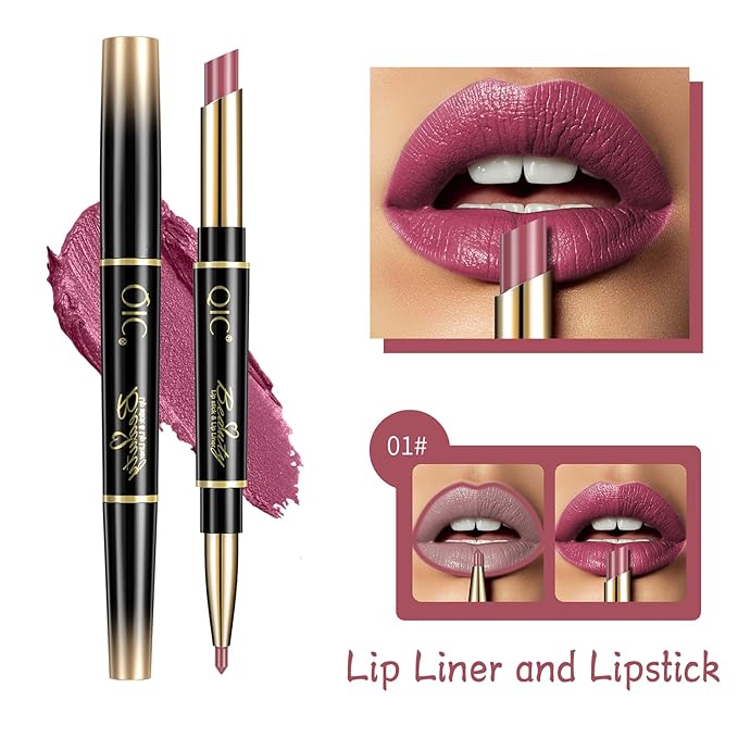 Violet Lip Liner and Lipstick Set Kit, Long Long