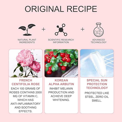 Tinted Sunscreen For Face SPF 50+(white), Against UVA and UVB Rays,No White Cast, With a non-sticky, Hydrating lightweight travel size Sunscreen,2PCS