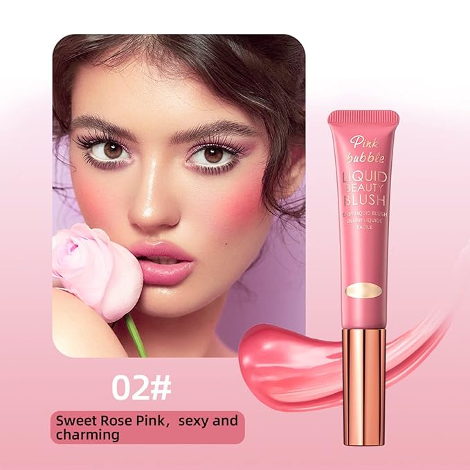 Liquid Blush Makeup Wand, Velvet Cream Blush Stick