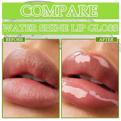 4 Colors Lip Gloss Set,Tinted Lip Oil Long Lasting Non-sticky Shiny Lip Plumping Lip Gloss,Hydrating Moisturizing Lip Glow Oil for Looking Lips,Smooth Glossy Lip Plumper Gloss Set for Women（A#）