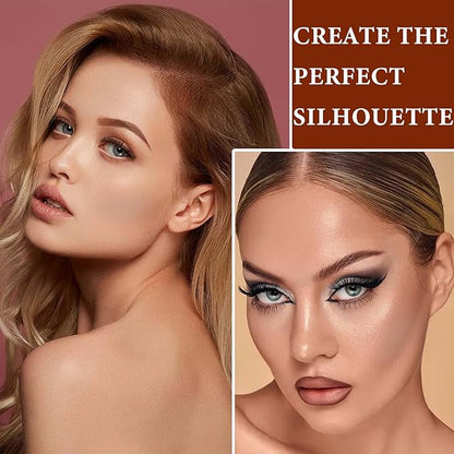 Cream Contour Sticks,Smooth Shimmer Makeup Stick,Lightweight Multi Stick Easy Application(#04)