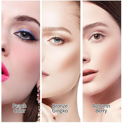 Face Blush Powder Makeup Soft Mushroom Blush for (Bronze Gingko)