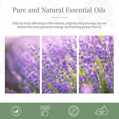 Lavender Essential Oil 1.01fl.oz/30ml, PHATOIL Lavender Oils Long Lasting Scents for Aromatherapy, Diffuser, DIY Soap and Candle Making