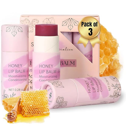 Organic Honey Lip Balm - 100% oz)