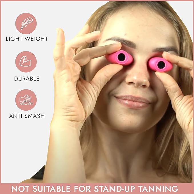 Super Sunnies Slim Flex UV Eye Protection, FDA Compliant Individual Tanning Goggles Eyeshields