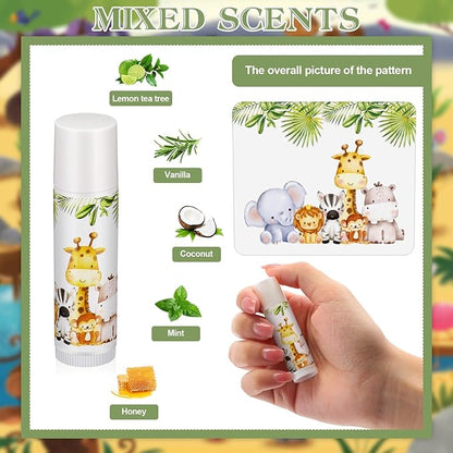 Fumete 50 Pack Jungle Animal Baby Classroom