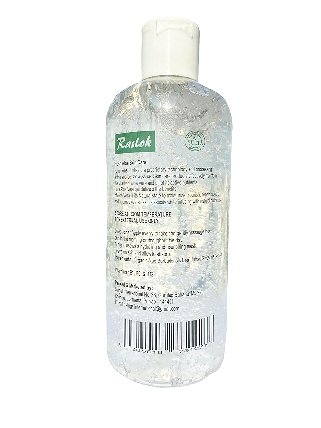 100% Pure Natural Aloe Gel | For Moisturizing Face Skin & Hair Care,Durable Moisturizing Hydrating Soothing | Non-Sticky (10.50 oz)