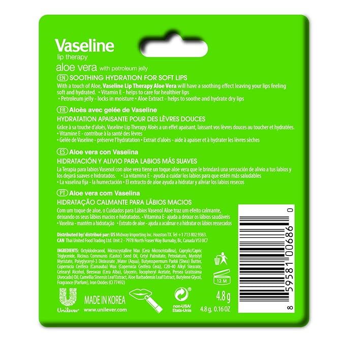 Vaseline Aloe Fresh Lip Therapy Stick-