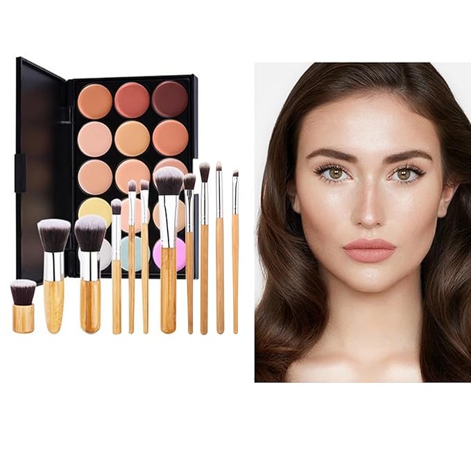 15 Colour Makeup Contour Palette Cream Kit,
