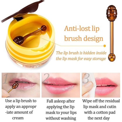 2 PCS Bee Lip Balm Honey Color