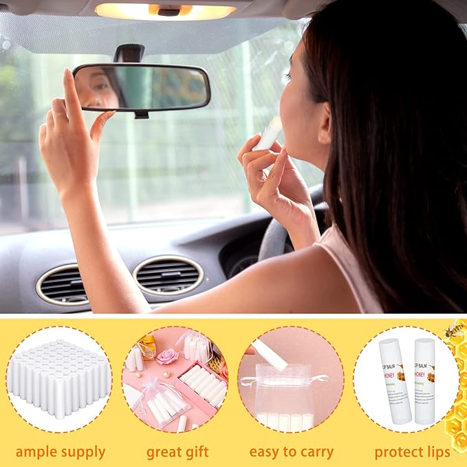 Demissle 150 Pcs Unlabeled Lip Balm Guests