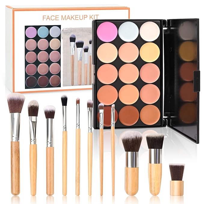 15 Colour Makeup Contour Palette Cream Kit,