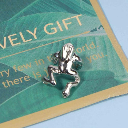 Vintage Frog Cuff Earrings Silver Frog