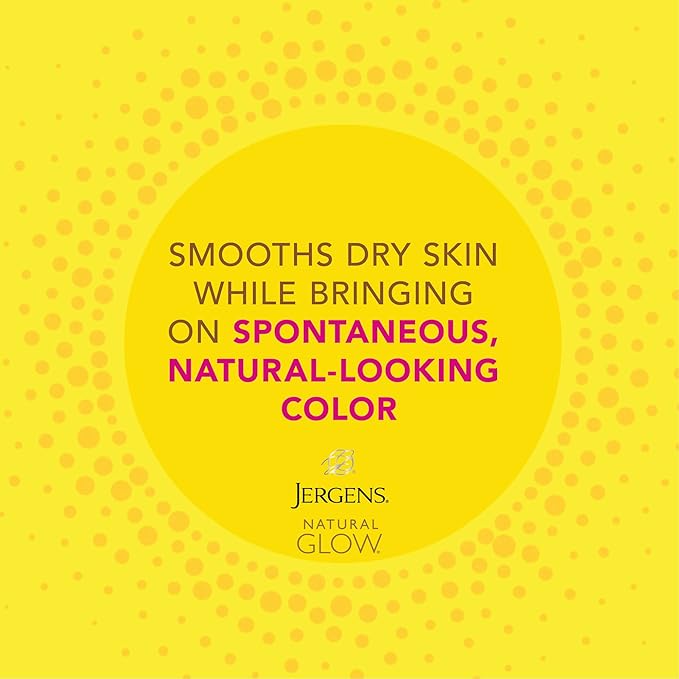 Jergens Natural Glow Instant Sun Self Tanner Moisturizer + Bronzer, Lightweight Sunless Tanner Moisturizer for a Sunkissed Natural Glow, Light Bronze, 6 Ounce