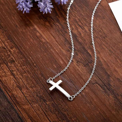 Dainty Cross Pendant Necklace Choker Necklace Chain Christian