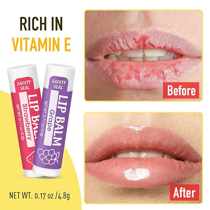 Lip Balm, 8 Pack Natural Bulk Stocking