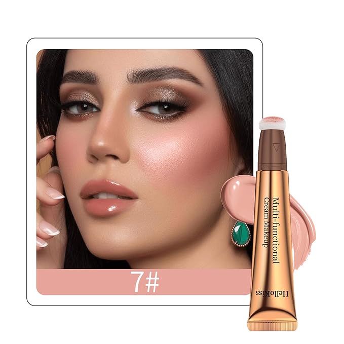 Contour Beauty Wand,Liquid Blush Wand,Face Contouring with Cushion Pink Blush