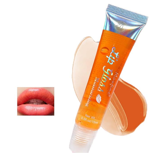 Glossy Lip Gloss, Fruit Lip Oil Gloss Moisturizing Lip