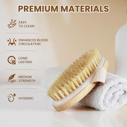 Popchose dry brushing body brush,