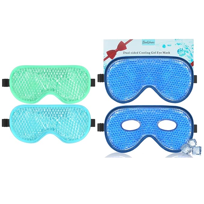 BeeVines 4 Pack Gel Eye Masks