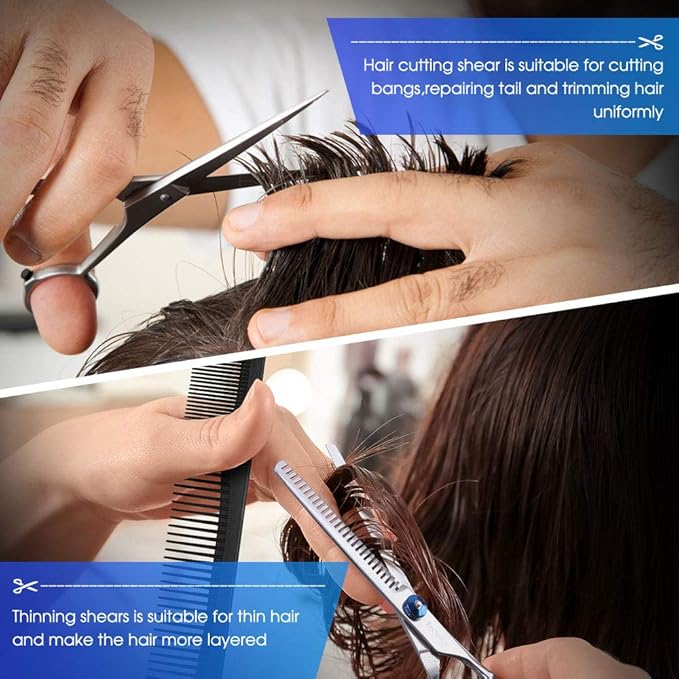 Hair Cutting Scissors Kits, 10