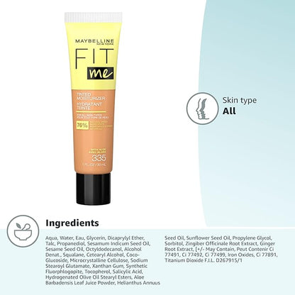Maybelline Fit Me Tinted Moisturizer, Natural Coverage, Face