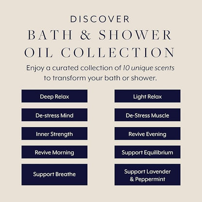 Aromatherapy Associates Essential Oil Blends – Luxury Shower and Body Oils for Dry Skin, Daily Aromatherapy Care for Men & Women, 10-Pack (0.10 fl oz Each) in Decorative Gift Box