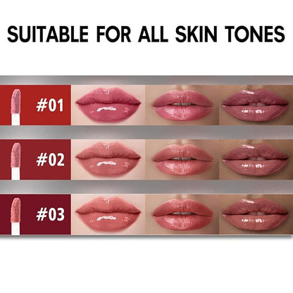 Matte Lip Gloss for Women,3 PCS Matte Liquid Gloss