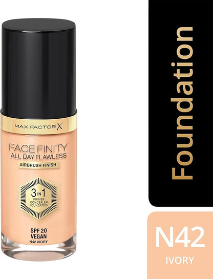 Max Factor Facefinity 3-in-1 All Day Flawless Liquid 30 ml