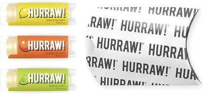 Hurraw! Lemon, Orange, Lime Lip Balms, Palm