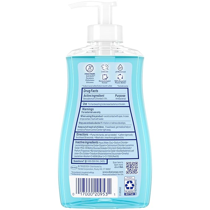 Dial Antibacterial Liquid Hand Soap, Spring