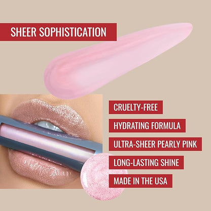 Runway Rogue Classic Lip Gloss, Sheer Pearly Pale-Pink Rogue