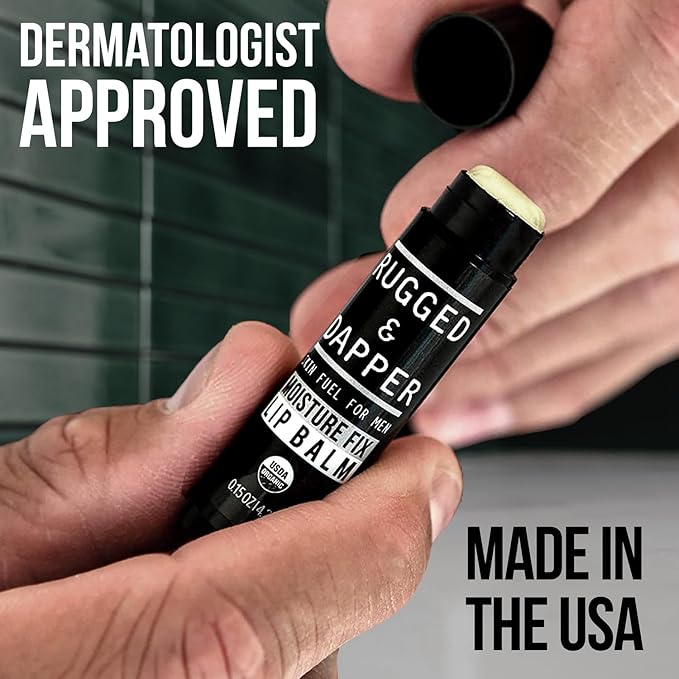 Organic Lip Balm for Men, Mens