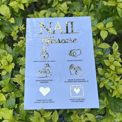 Nails Aftercare 3D Acrylic Sign