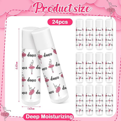 24 Pack Dance Theme Ballet Lip