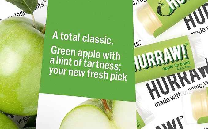 Hurraw! Apple Lip Balm: Organic, Certified
