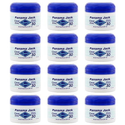 Panama Jack Sport Zinc SPF 30 Broad Spectrum Sunscreen Lotion, Water Resistant (Pack of 12)