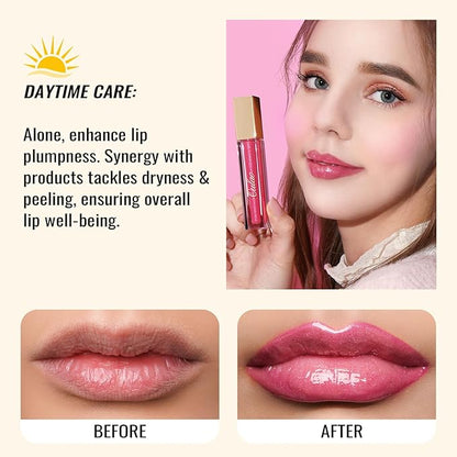 Oulac Nude Lip Gloss High-shine Moisturizing Lip Gloss Oil Colorful Shade Liquid Lipstick Non-sticky Cup Glitter lipstick Lip Tint Reduce Fine Lines Lip Glaze For Dry Lip C17