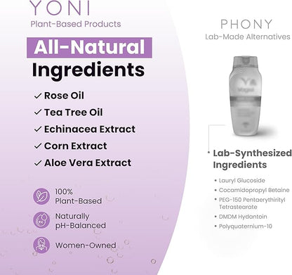 Yoni All-Natural Intimate Care Oil | Powerful Plant-Based Herbal Oil for Intimate Areas | Odor Control, Menstrual Support, Natural pH Balance | Women-Owned (Lavender)