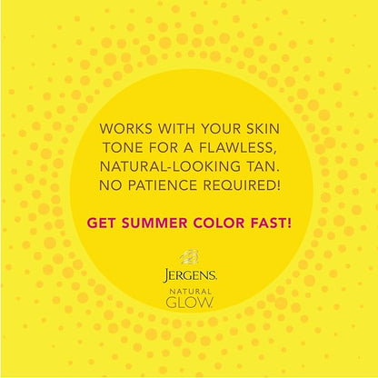 Jergens Natural Glow Instant Self Tanner Mousse, Sunless Deep Bronze Tan, Sunless Self-tanner, for a Natural-looking Tan, 6 Oz, Pack of 2