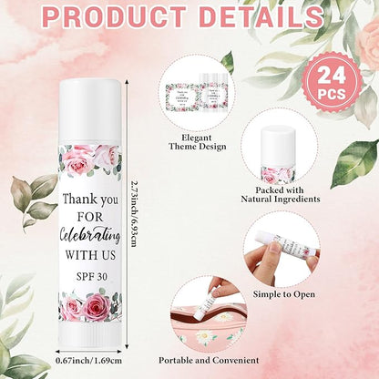 24 Pcs SPF 30 Lip Balm