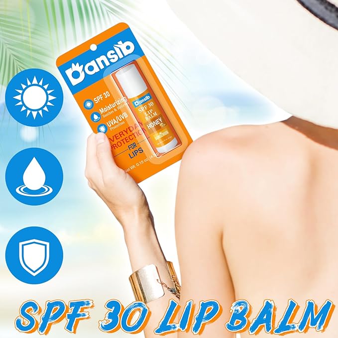 5 Pcs Sunscreen Lip Balms Bulk