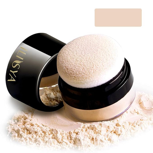 Setting Powder Lightweight Loose Powder Finishing Powder Long-Lasting (Light Apricot/Translucent) 0.28 Oz